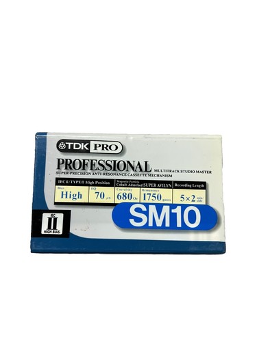 TDK PRO SM 10 BLANK CASSETTE TAPE (1) (SEALED) - Picture 2 of 4
