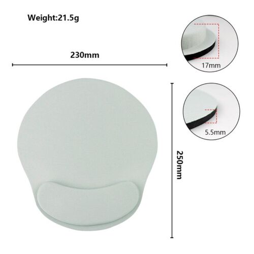 Tappetino Mouse con Comodo Supporto Polso Pad Antiscivolo per Computer PC Portatile - Foto 14 di 27