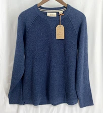 NWT Weatherproof Vintage Size Large Men's Pullover Blue Knit Blue Sweatshirt