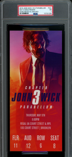 JOHN WICK: CHAPTER 3 PARABELLUM / 2019 World Premiere Screening Ticket, PSA 7 - Picture 1 of 3