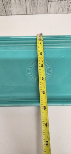 BREAD PLATTER UTILITY TRAY turquoise FIESTA WARE 12" & 2 Coffe Mugs - Picture 6 of 9