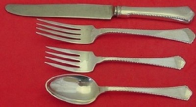 4pc Carnation by Wallace Sterling Silver Dinner Size Setting s