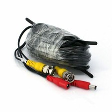 CCTV 59Ft Video Power Cable for Analog Security Camera AWG-28 BNC