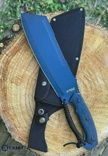 SURVIVAL HUNTING JUNGLE MACHETE KNIFE w/ SHEATH Fixed Blade 15.75" OVERALL