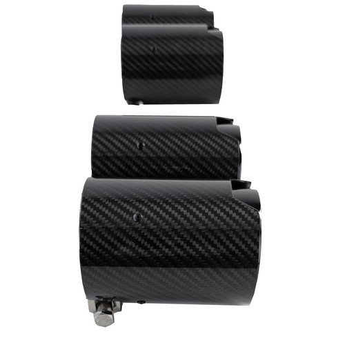 4x Carbon Auspufflblenden Endrohre passend für BMW M2 F87 M3 F80 M4 F82 F83 - Bild 4 von 9