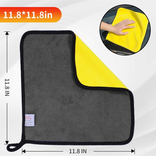 10*Mikrofasertücher Auto Reinigung Poliertuch Waschlappen Microfasertuch 30*30cm - Bild 2 von 21