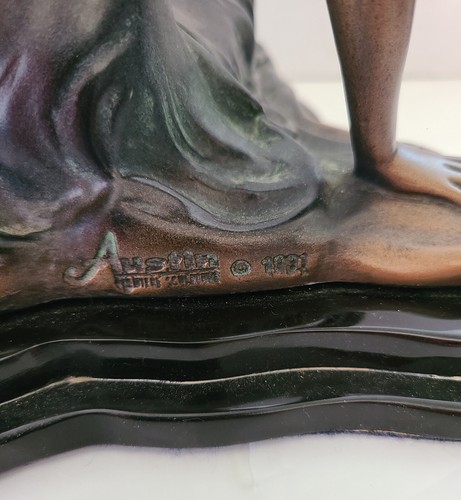 Alice Heath "Enchanted" Cold Cast Bronze Sculpture 1991 by Austin Sculptures - Picture 6 of 9