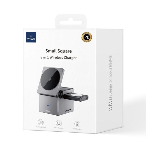 3in1 Wireless Magsafe Ladegerät Ladestation Für Apple Watch Air Pods iPhone 15W - Bild 7 von 7