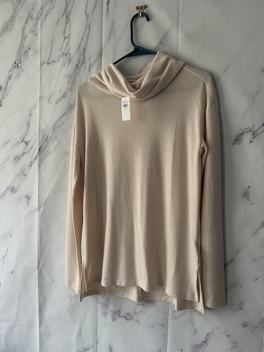 GAP - CREMA CAPUCHA CUELLO LIGERO TÚNICA SUÉTER TOP MUJER PEQUEÑO NUEVO CON ETIQUETAS - Imagen 9 de 10