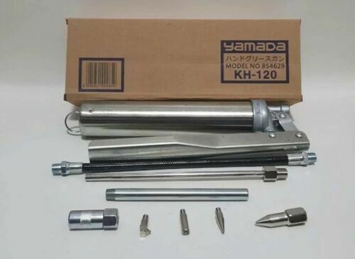 New Original YAMADA Grease Gun Unit KH-120 with acc. KH120 # 854629 New in box - Bild 2 von 2