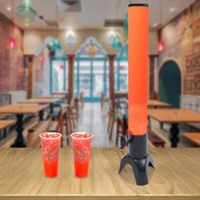 Beer Tower Dispenser with Stainless Steel Tap and Individual Ice Tube 3L/100oZ