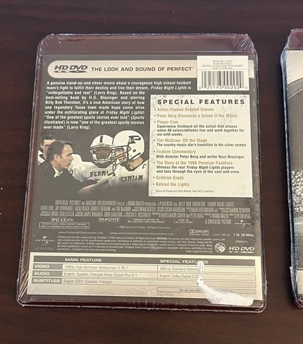 Friday Night Lights (HD-DVD, 2006) Only For HD-DVD Players Brand New Sealed - Picture 3 of 4