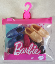 Barbie Ken Shoes. 4 Pairs. Men Shoes. Blue. Tan. Brown. Red. Clothing. New