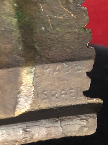 Vintage Brass menorah WAILING WALL JERUSALEM Made In Israel, Hanukkah, Judaica. - Picture 10 of 10