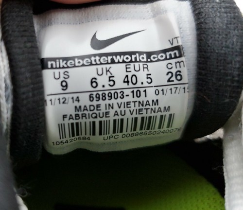 NIKE AIR MAX 2015 GS Running Athletic Sneakers Shoe Size Women 9 - Picture 11 of 11