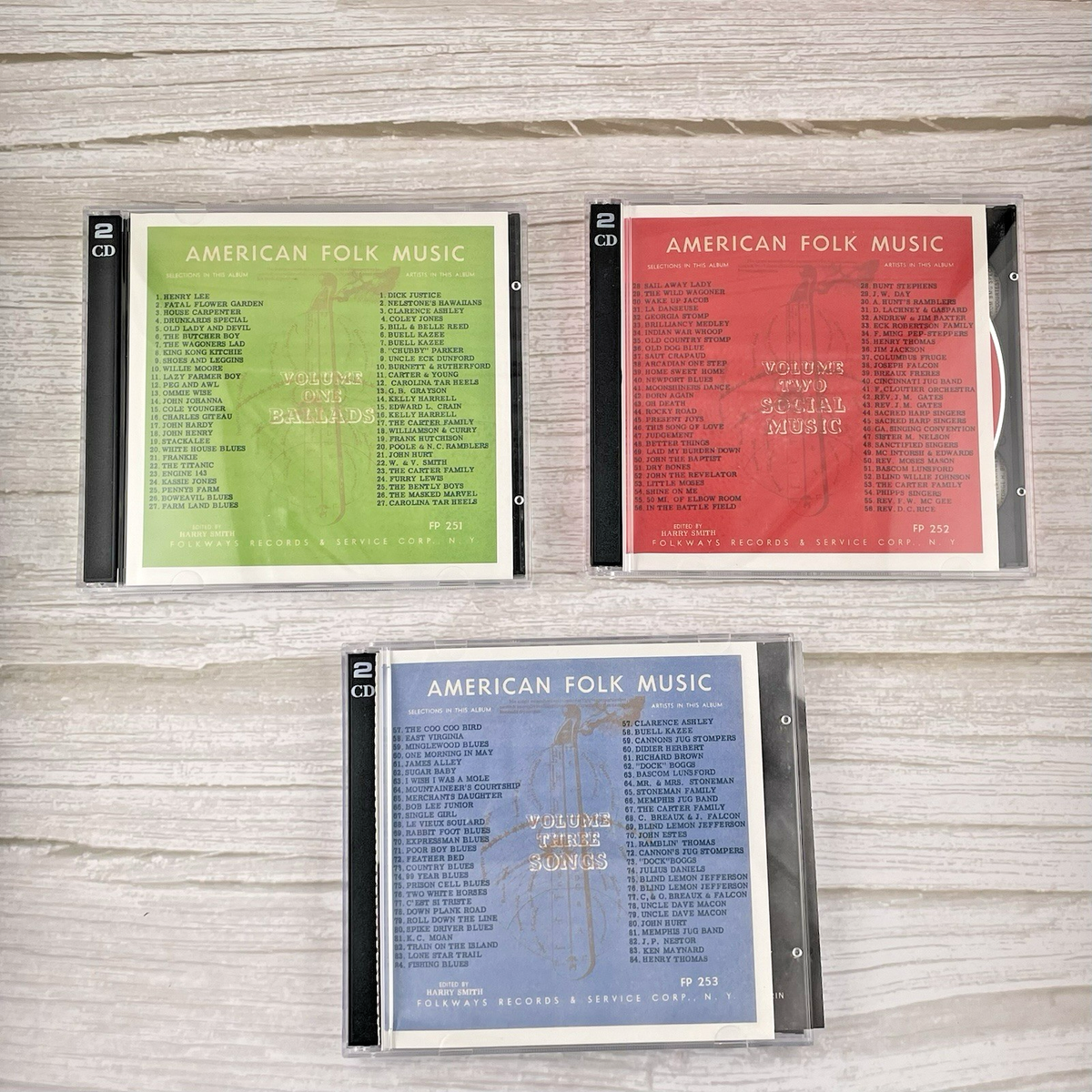 1997 Anthology Of American Folk Music 6 CD 2 Booklets Box