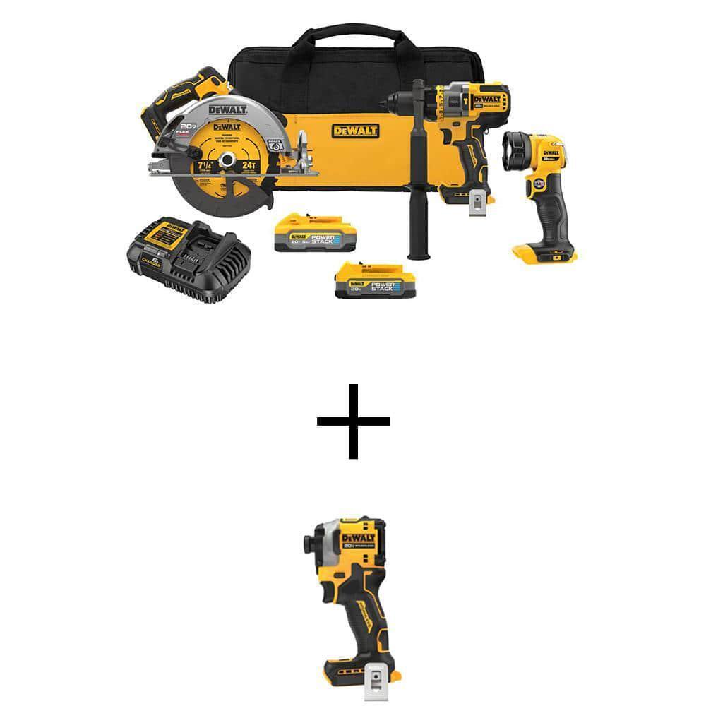 DEWALT 3 Tool Combo Kit 20V MAX Li Ion Cordless w 1 4 Compact Impact Driver eBay