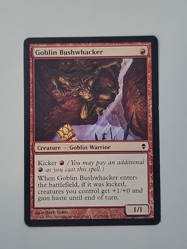 MTG Goblin Bushwhacker Zendikar 125/249 Regular Common - 第 1/2 張圖片