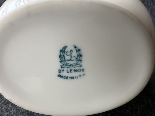 Vintage Lenox 5 1/2" Colonial Creamer or Small Pitcher Green Mark 1930-53 USA - Picture 2 of 20