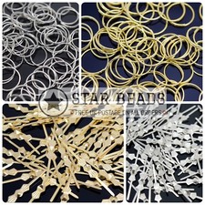 100PCS CHANDELIER SUNCATCHER SILVER / GOLD / BRONZE RING / BOWTIE CONNECTORS