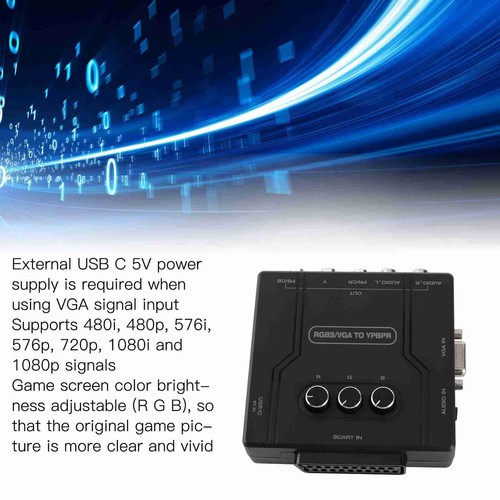 RGBS VGA SCART To YPBPR Component Converter For SFC For Genesis For N64 For Fit - Picture 20 of 22