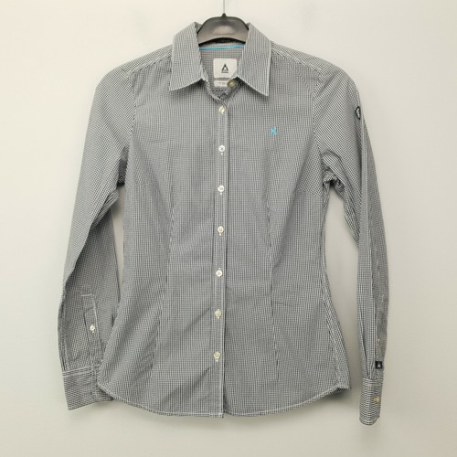 Gaastra Damen Shirt SMALL Grau Knopfleiste Maritim Regular Fit Baumwolle Gingham - Bild 1 von 10