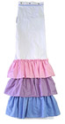 Fabric Shower Curtain Gingham Ruffled Polka Dot Pink Blue Purple Fun Colorful