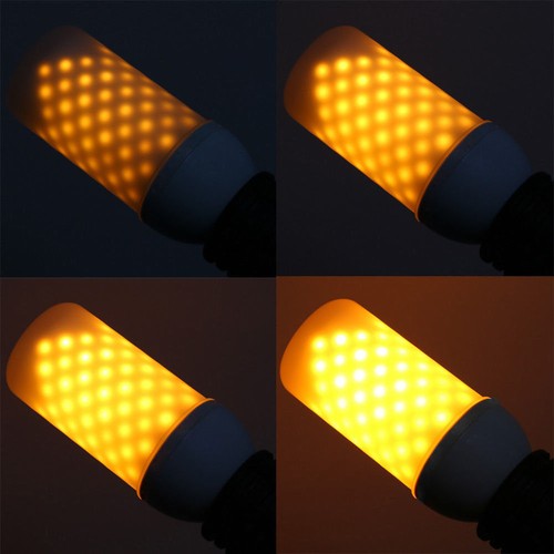 1 pieza Ranpo LED parpadeo ardiente efecto llama bombilla de fuego E27 E14 E26 lámpara de fuego - Imagen 7 de 13