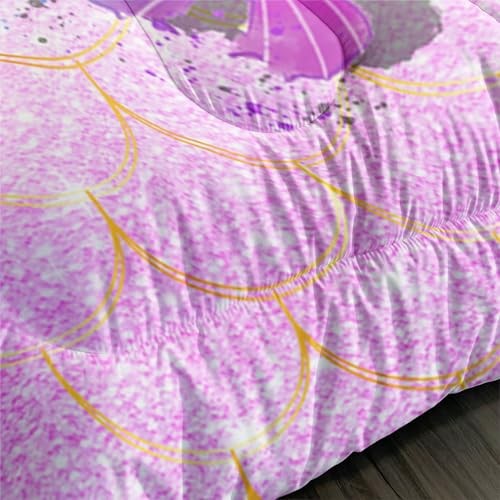 Cute Axolotl Comforter Set Full Size 3D Printed Rainbow Quilt Set, Warm and - Picture 8 of 8