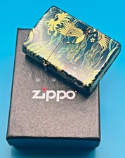 Brand New 2024 ZIPPO Lighter ORIENTAL BIRDS 360 Wrapped Allover Premium Design