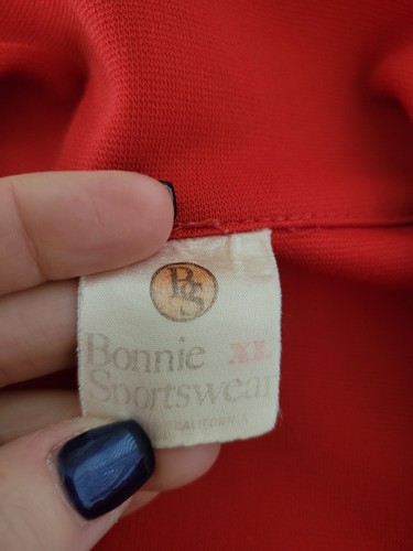 Vintage 70er 80er United States Marines Corps Trainingsjacke rot gelb XL Kentucky - Bild 4 von 7