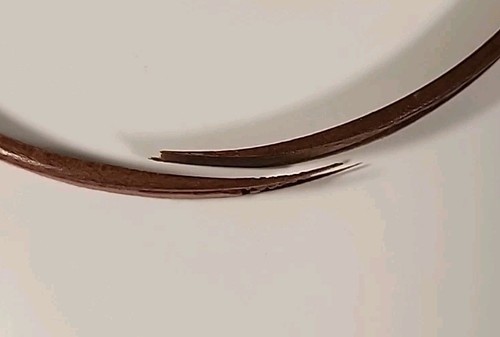 Antique Vtg 6" QUEEN Wood Embroidery Hoop Tension Wheel Dial Felt Lined USA - Picture 13 of 23