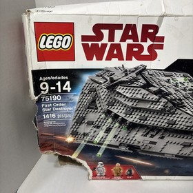 READ LEGO Star Wars First Order Star Destroyer 75190 No Bag #1 No Manual All New
