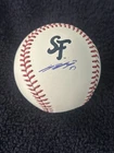 JUNG-HOO LEE SIGNED AUTOGRAPHED SF GIANTS CITY CONNECT OML BASEBALL BECKETT