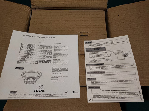Subwoofer Focal K2 Power 27 KX NIB 11" 27Cm NOS - Foto 4 di 9