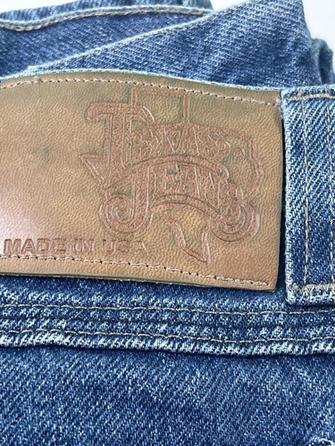 Jeans Texas Vintage Hechos en EE. UU. 34x31 Western, Montar, Denim de Calidad - Imagen 12 de 12
