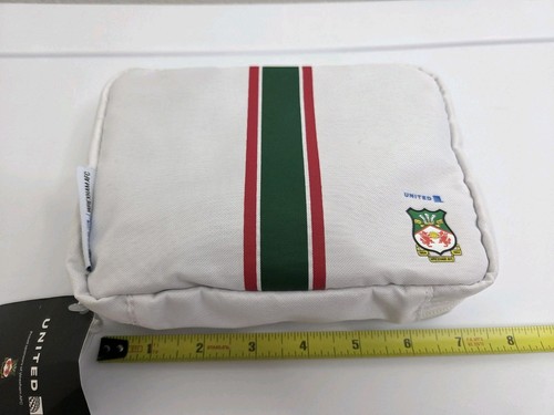 United Airlines Wrexham AFC Travel Zip Up Makeup Cosmetic Bag Aviation New  - Picture 5 of 6