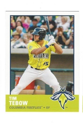 2017 Columbia Fireflies Team Set komplett Minderjährige Tim Tebow RC Low A NY. METS - Bild 2 von 2