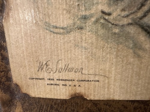 WE Sallman Serenity Prayer Jesus Gold Tone Decoupaged Book Bible Religious - Picture 4 of 11