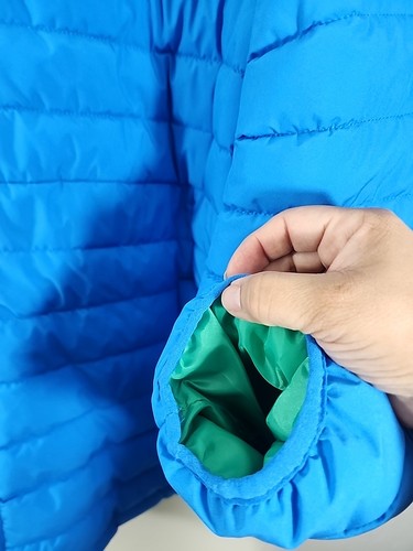 Izod Puffer Men's Blue Green And White Retro Puffer Jacket Size XL - Picture 3 of 8