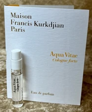 Aqua Vitae Cologne Forte M.F. Kurkdjan 1X Sample Eau De Parfum 0.06Fl. Oz./2 Ml