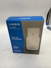 Linksys Max-Stream Wi-Fi 6 Range Extender 2000 Sq Ft