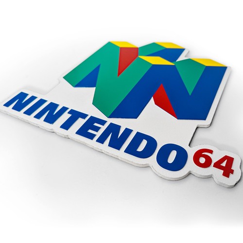 ๐ฎ Nintendo 64 Logo Sign โ CNC Engraved Wood Wall Art | Retro N64 Gaming Decor - Picture 3 of 6