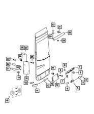 Genuine Mopar None Reflector Right 68012886AA