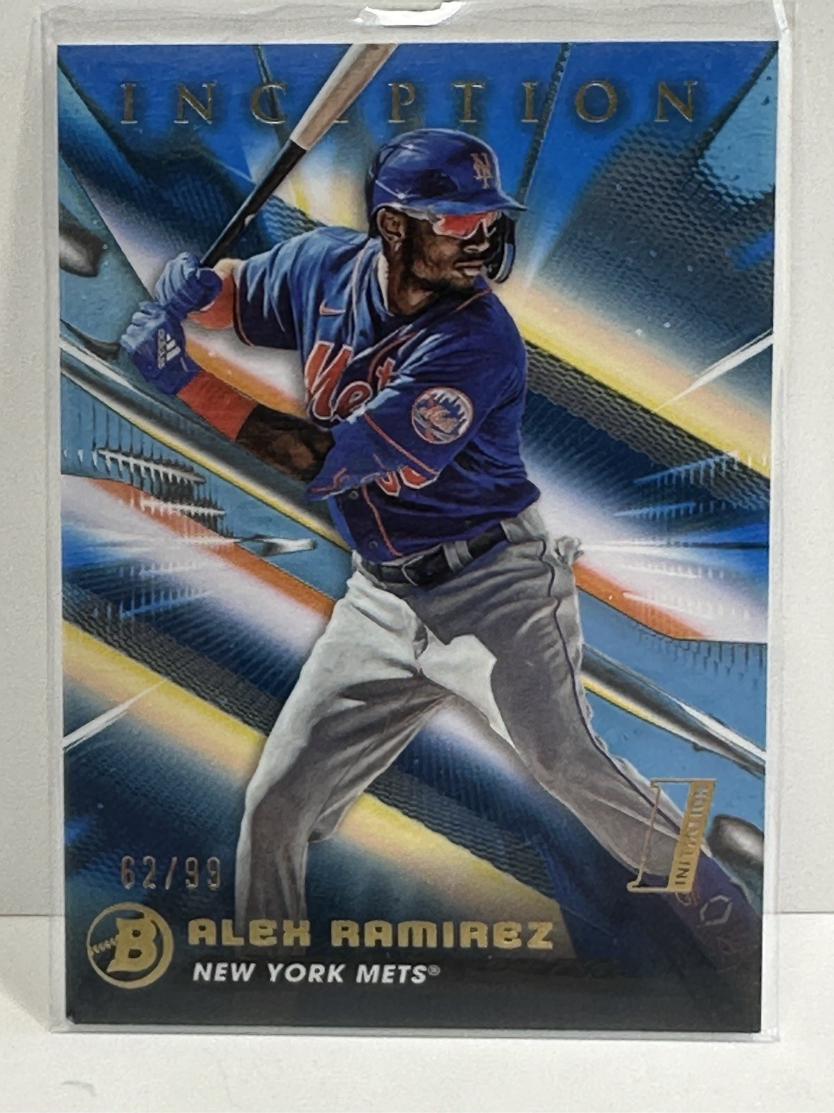 2023 Bowman Inception Alex Ramirez #29 Blue Foil Pattern II /99
