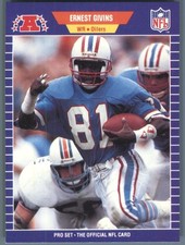 1989 Pro Set Houston Oilers Ernest Givins #143