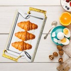  Serving Tray with Handles Metal Desktop Fruit Plates Decorative Trays