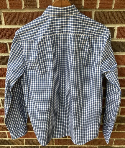 NAUTICA Uomo Manica Lunga Vestibilità Classica Blu Abito Camicia Small Nuova con etichette - Foto 3 di 6