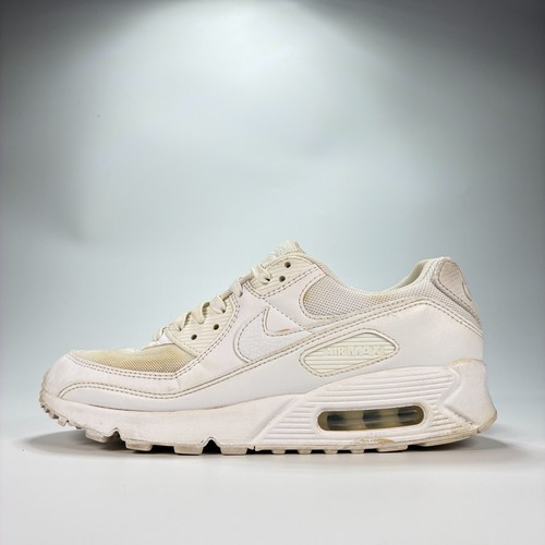 Scarpe da corsa Nike Air Max 90 bianche sneakers stringate DH8010-100 donna taglia 9,5 - Foto 4 di 10