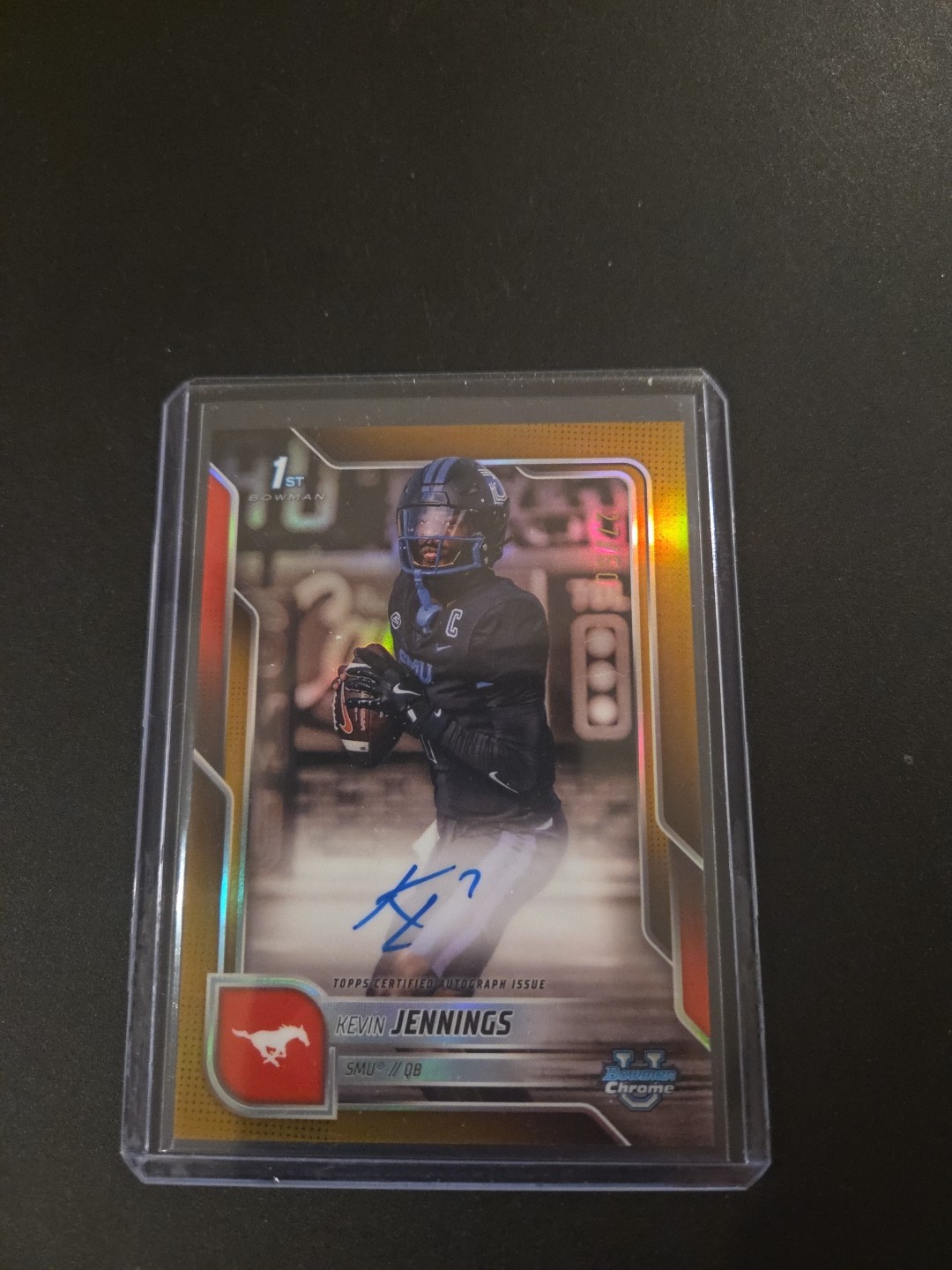 2025 Bowman Chrome U KEVIN JENNINGS 1st Auto 27/50 Gold Refractor SMU